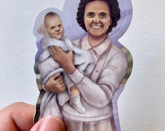 St. Gianna Molla Catholic vinyl sticker