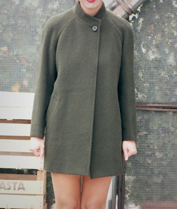 Vintage 80s pure virgin wool coat