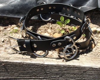 Punk O Ring Belt Etsy Punk O Ring Belt Etsy