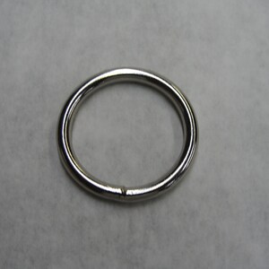 Stainless Steel metal O-rings welded high quality 3/4 1 1-1/4 1-1/2 1-3/4 2 silver/chrome Leather Craft Heavy Duty BDSM Fetish XXX image 2