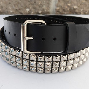 Premium Studded Spiked 1-3/4 45mm Wide Full Grain - Etsy