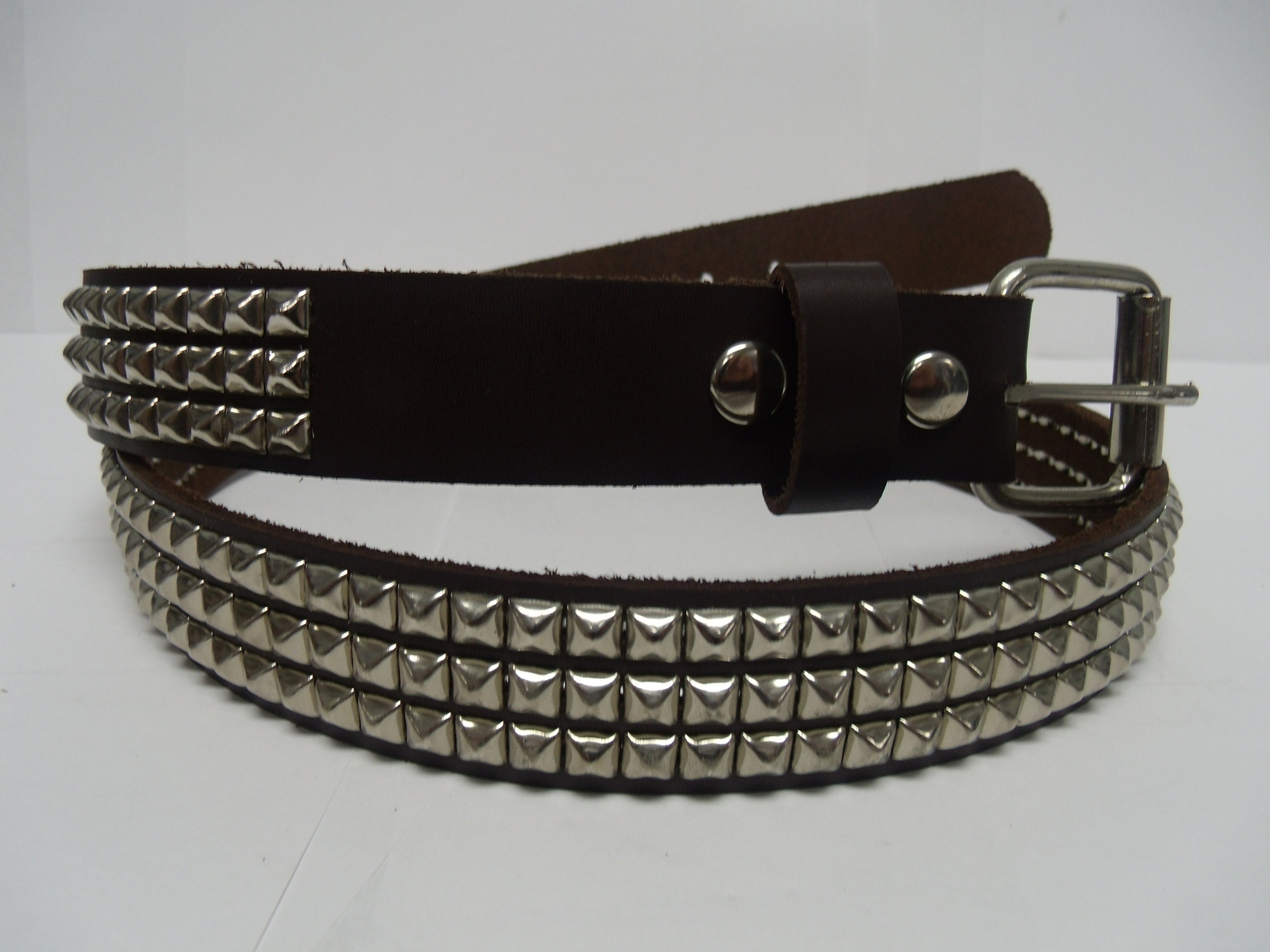 OPEN YY Stud Belt in Black