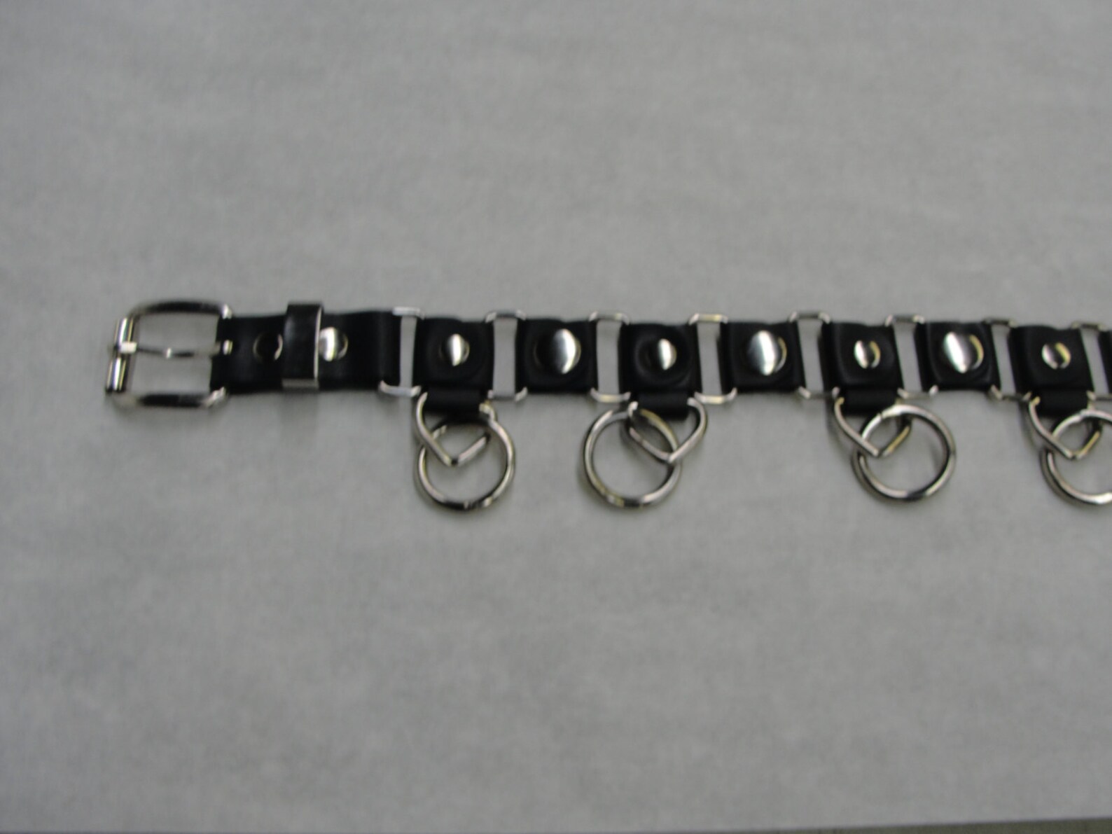 Steampunk Round Rivet and Halter Ring Belt Genuine Black Etsy