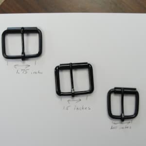 Schwarze Ersatz-Roller-Gürtelschnalle erhältlich in 1-1 / 4 "1-1 / 2" 1-3 / 4" DIY Cosplay Anime Punk Rock Gothic Lederhalsband Riemen Fantasie
