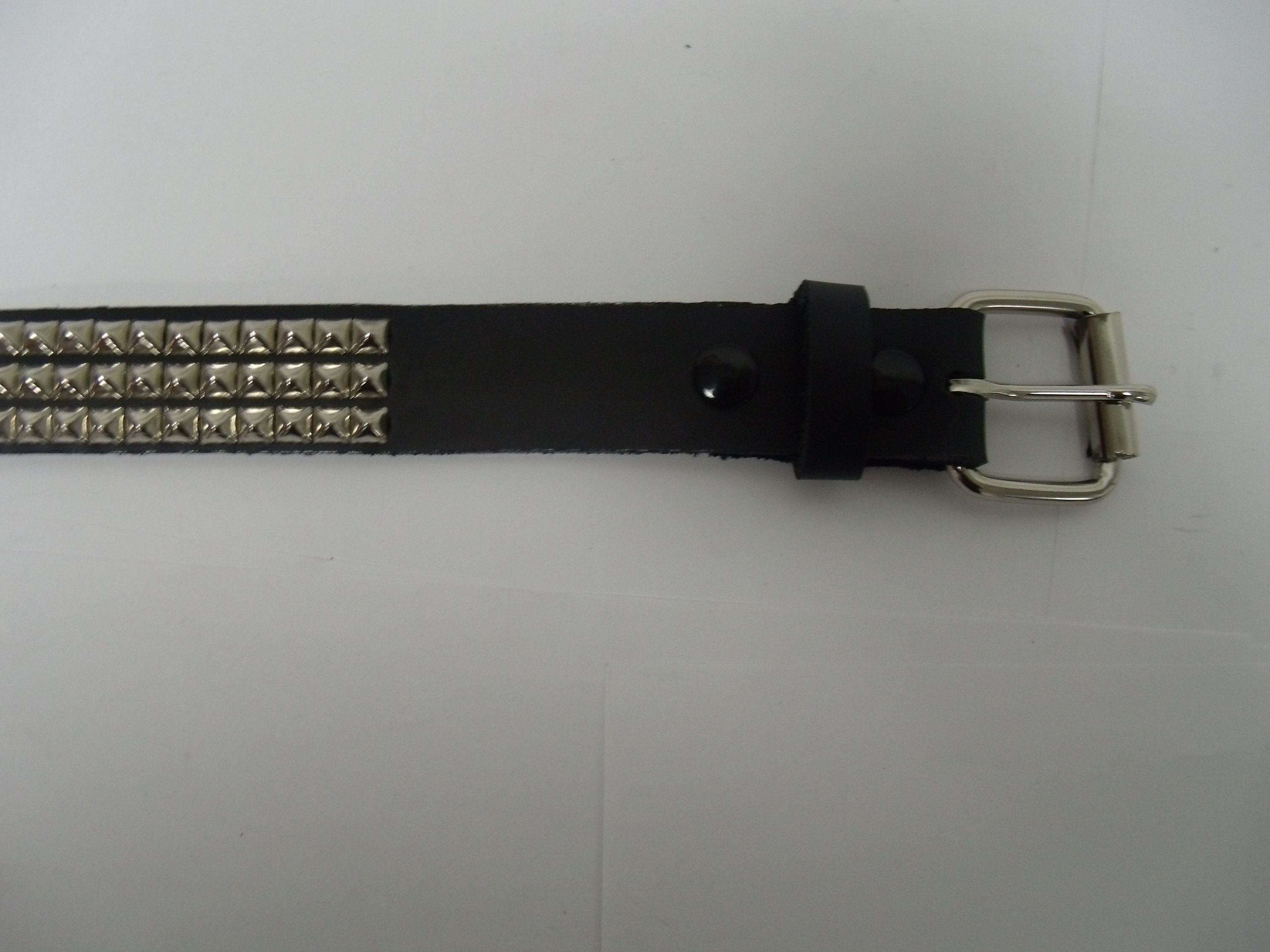 1-1/4 30mm Wide Genuine Leather Belt W/ 3 Rows | Etsy