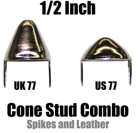 500 Gold//Golden Stud 1//2/" Pyramid//Square Studs Studded 12 mm Tack Spot Nailhead