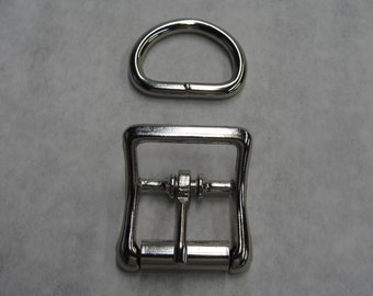 25 mm mittspänne D-ring svart eller silver/krom finish gör-det-själv cosplay anime punk rock gotisk läderhalsband bältesrem fantasi