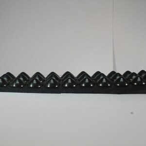 Vegan Friendly Material 1-3/4 45 mm Belt with 3 rows 1/2 13 mm Us/77 Cone Conical Studs Black/Matte Studded Spiked Made in U.S.A. NYC image 4