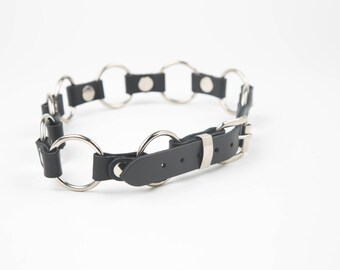 Steampunk Round Rivet And O Ring Belt Genuine Black Leather Etsy Steampunk Round Rivet And O Ring Belt Genuine Black Leather Etsy