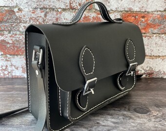 faux leather satchel backpack