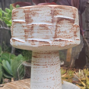 Brutalist Stoneware Compote Ikebana