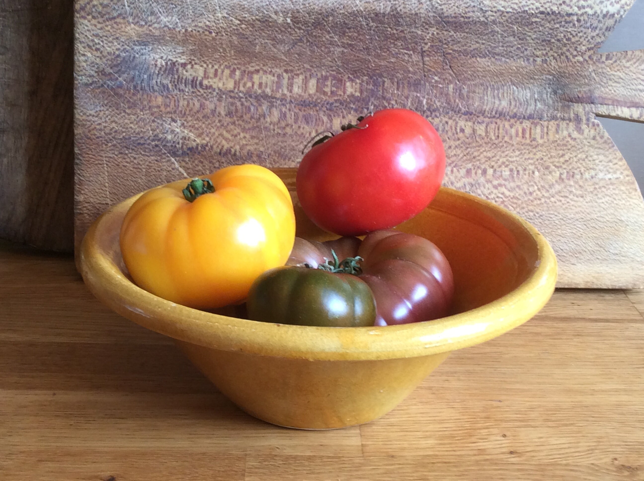 Plat en Terre Cuite Émaillée, Petit Tian Provençal, Terre Du Sud de La France