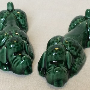 6 ceramic knife holder, poodle shape , 1960’s