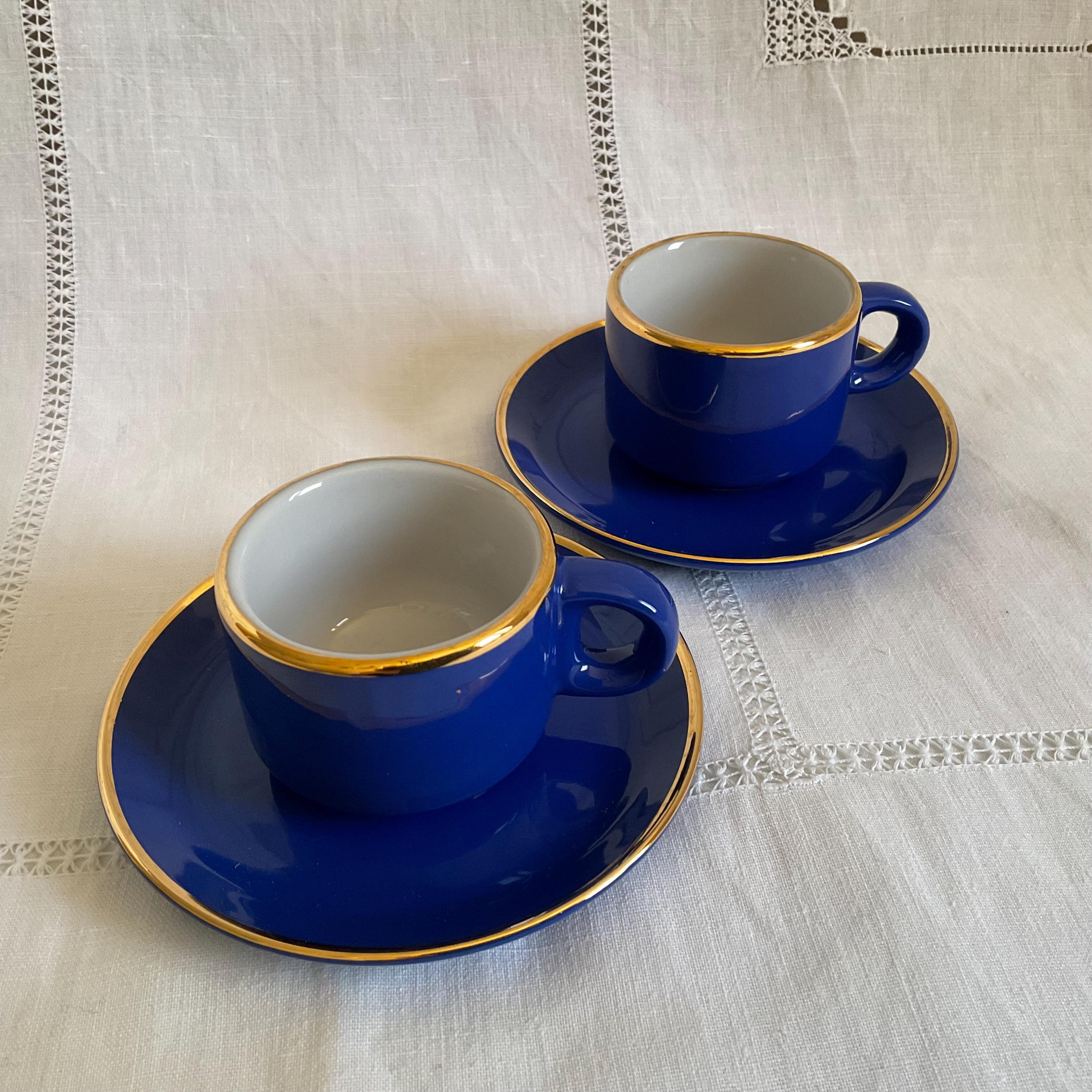Service à Café Bistro Le Vieux Beaudour - Porcelaine Blanche - Occasion