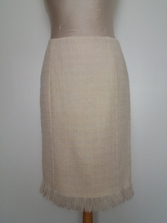 Megan Skirt Tweed Ivory main image 1