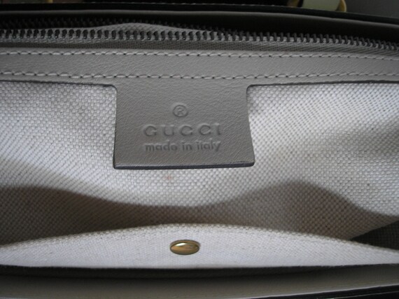 Gucci VERY RARE Authentic Bright Bit Satchel Pate… - image 7