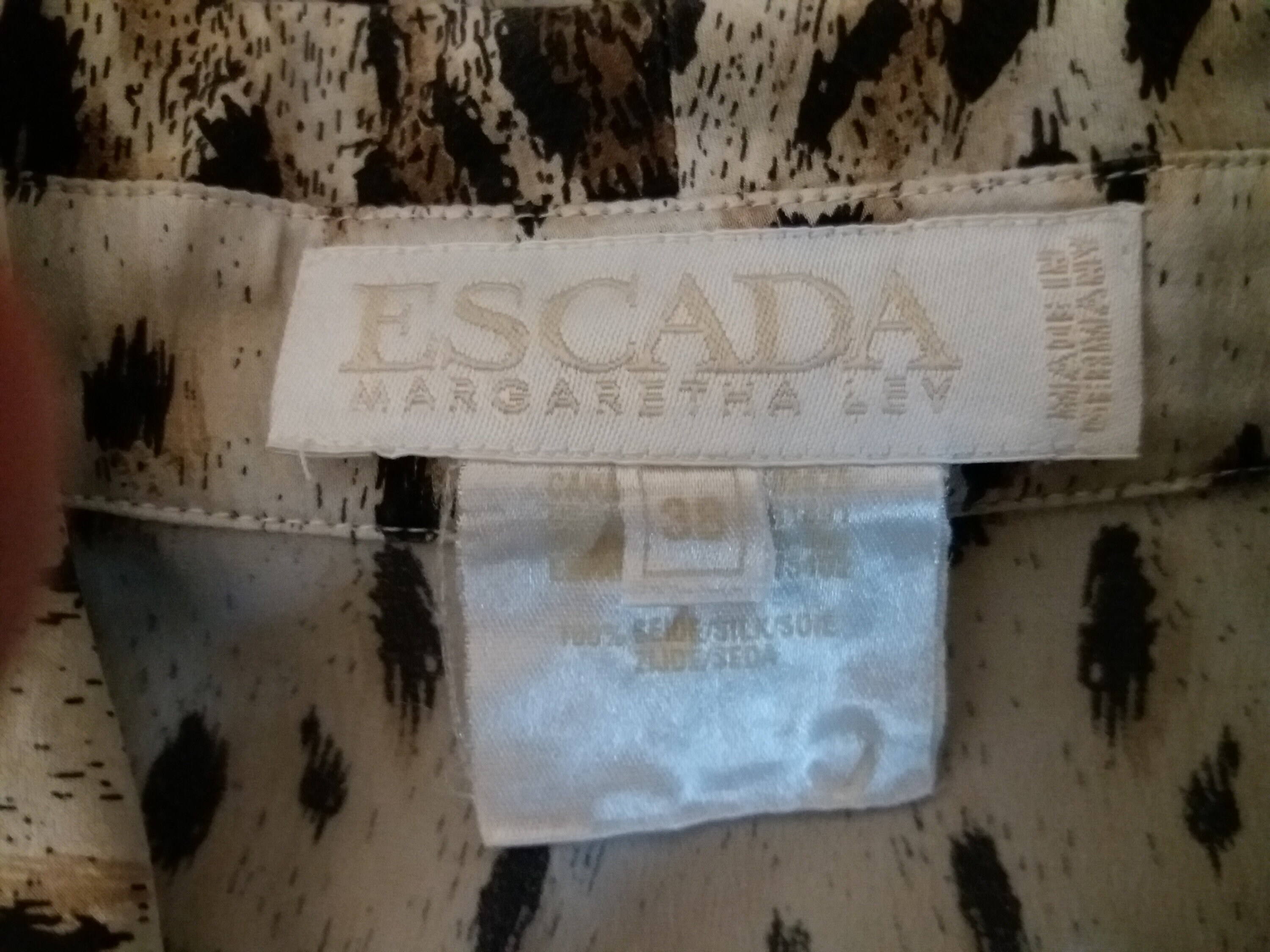 Escada Authentic Leopard Animal Print 100% Silk Blouse Shirt - Etsy