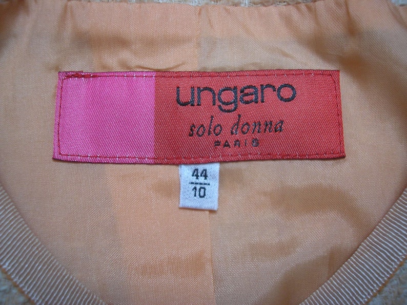 UNGARO Authentic Set suit jacket and skirt .