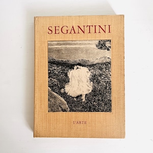Vintage Art Book, collectible art book, Segantini book, coffee table book, Italian language art book, printed in 1956