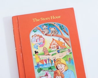 Vintage Children's Book, Child Horizons, The Story Hour, Children's Poem Book, Nursery Rhymes, Mother Goose, Story Book