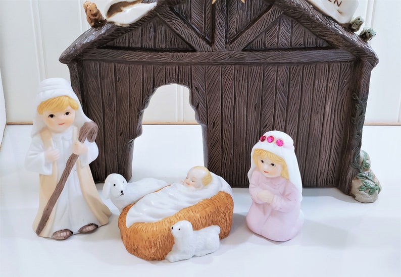 Vintage House of Lloyd Nativity Set Original Box Etsy