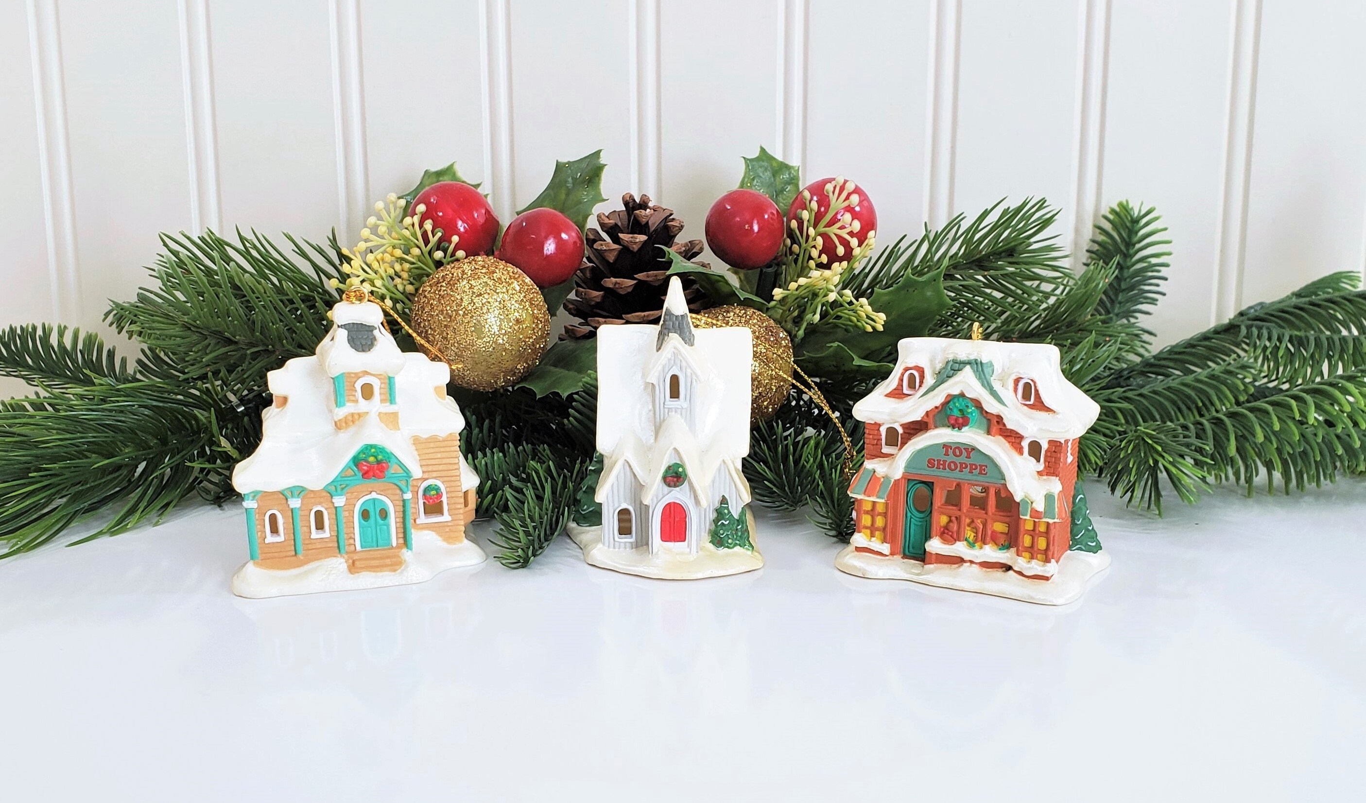Plastic Christmas Village 