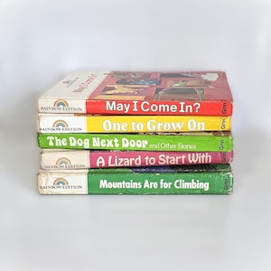 Set of Vintage Children Reading Text Books, Ginn Readers, Rainbow Editions