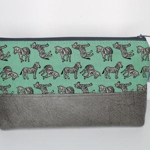 Stifttasche, Kosmetiktasche, Zebra