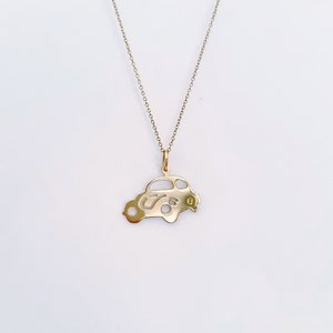 14K Gold Käfer Auto Anhänger. 14K Gelbgold. Keine Kette.