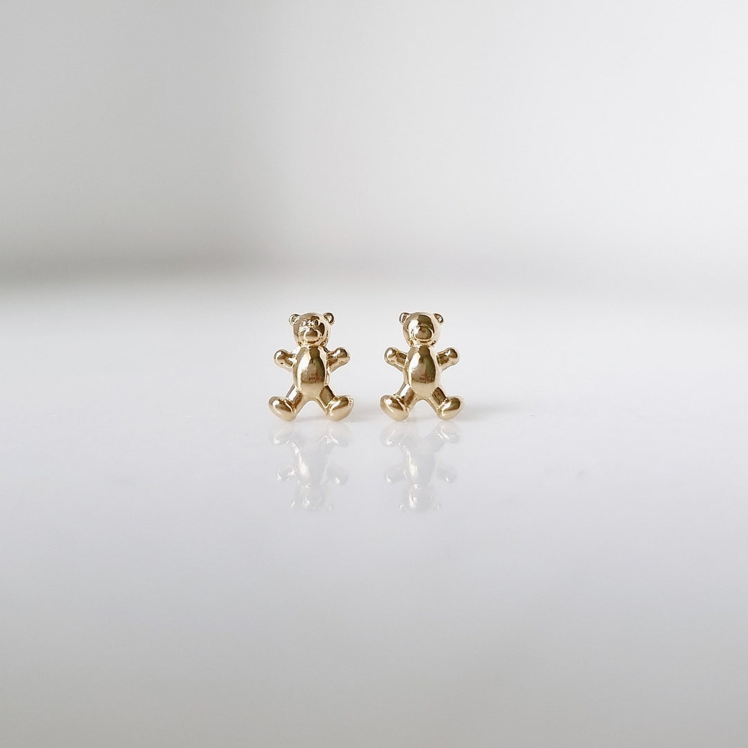 Teddy bear stud earrings Clearance