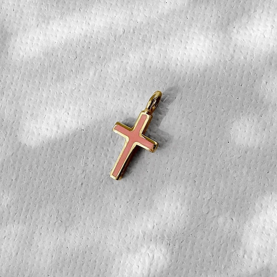 Small Cross Pendant - Light Rose Small Cross Pendant - Light Rose