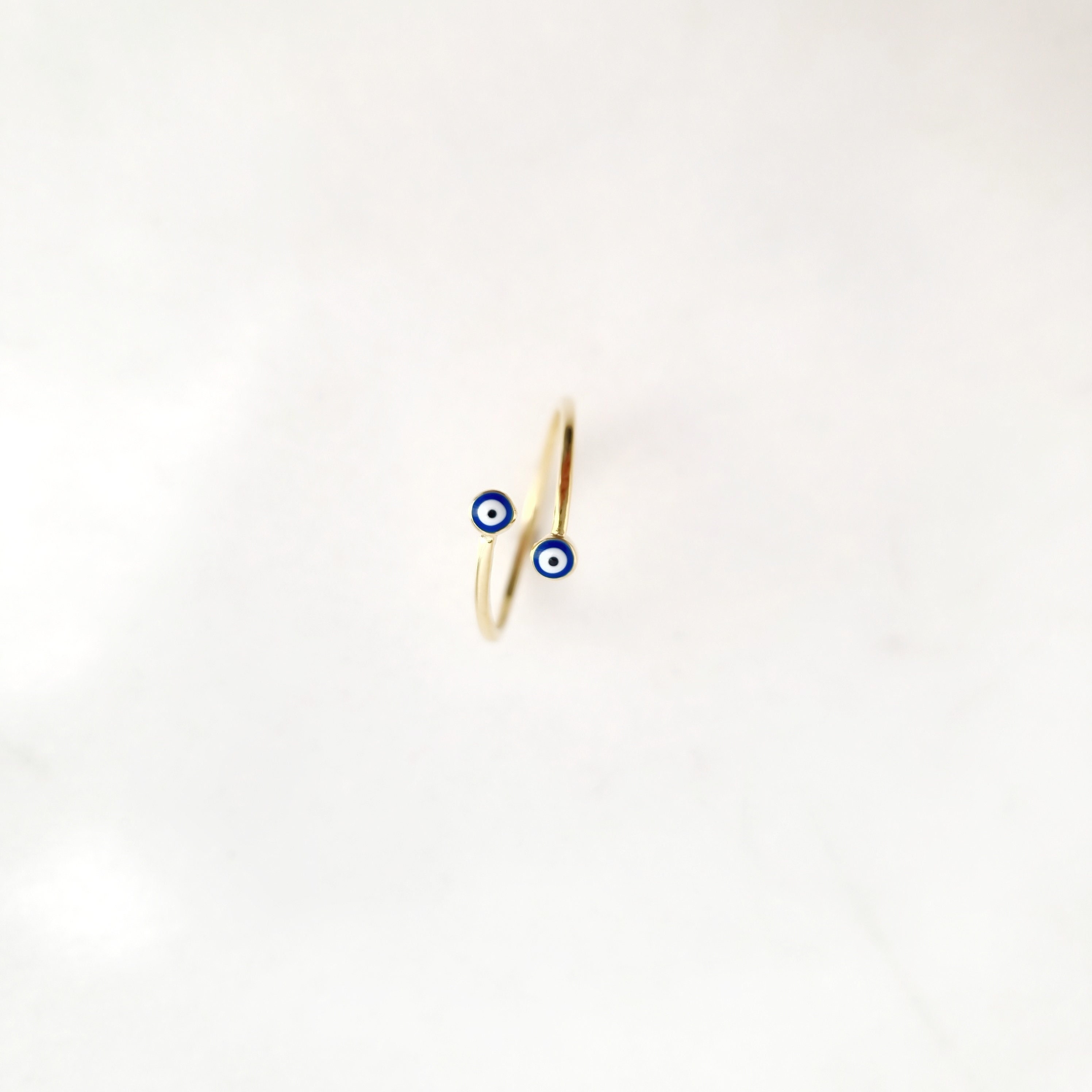 Bague Breloque œil Grec – Neuf Avec étiquettes, Bijou Symbolique Et Protecteur