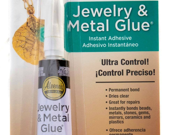 Aleene's Original Jewelry & Metal Glue, Instant Adhesive, Permanent