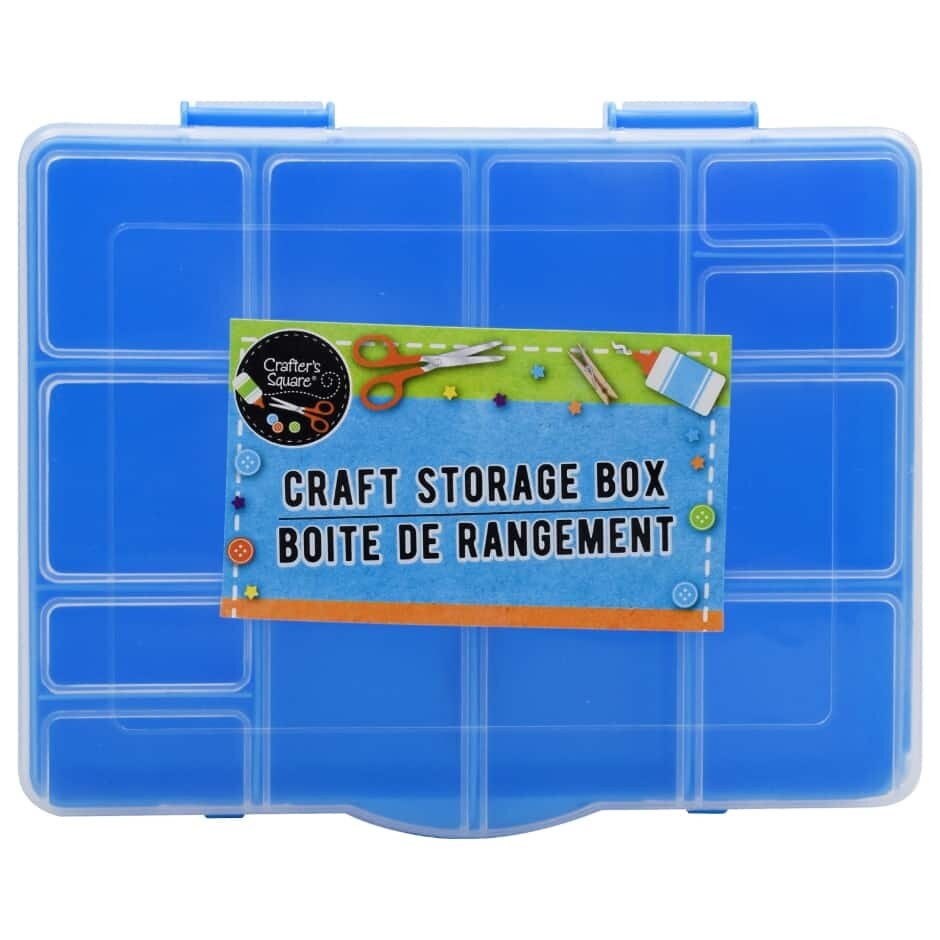 Craft Storage Box, Divided Compartment Storage Container, Craft