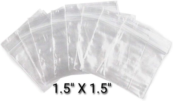 Pack of 100 2x2 Clear Reclosable Zippit Plastic Bags Great for Bead, Craft  and Small Jewelry Storage 