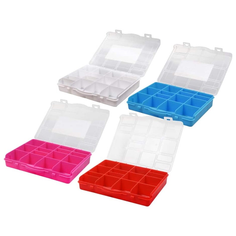 Craft Storage Box Divided Compartment Container