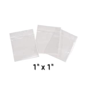 Clear Plastic Zip Bags, 4MIL Heavy Duty Thickness, Reclosable Top Lock,  Small Large Mini Baggies for Jewelry, Beads, Rings Coins Any Quanity 