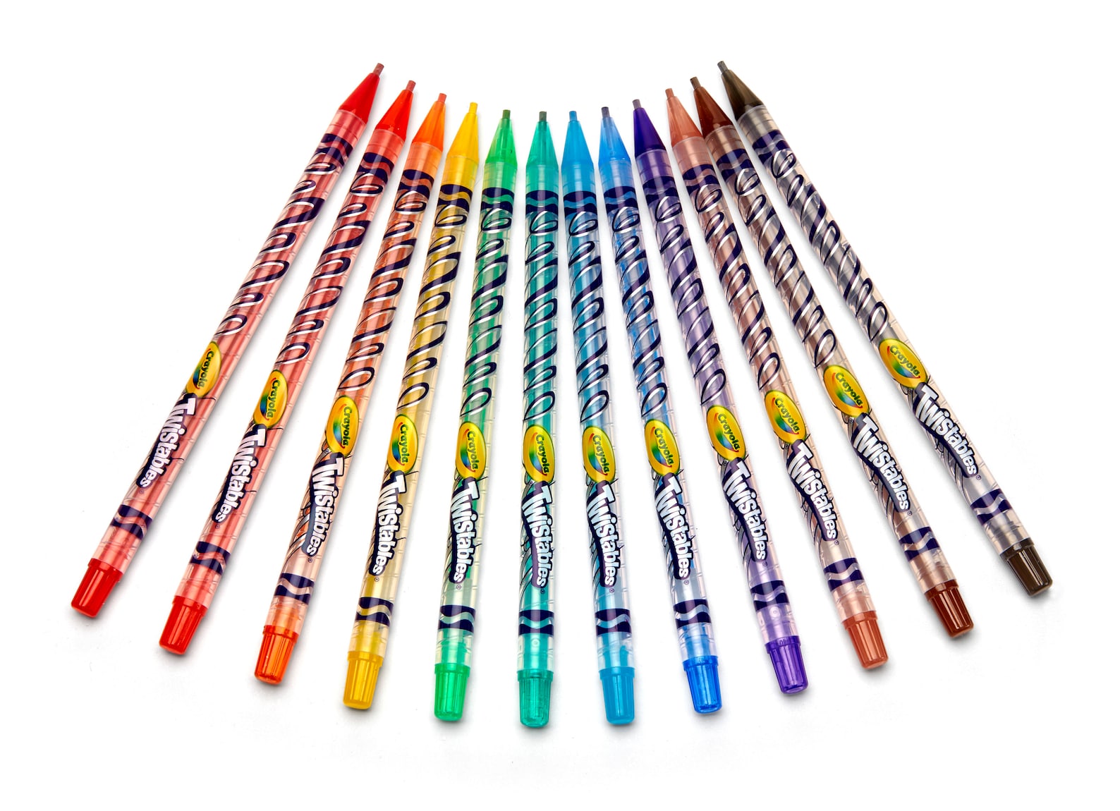 Crayola Twistables Colored Pencil Set, 12colors, Ready to Ship, No
