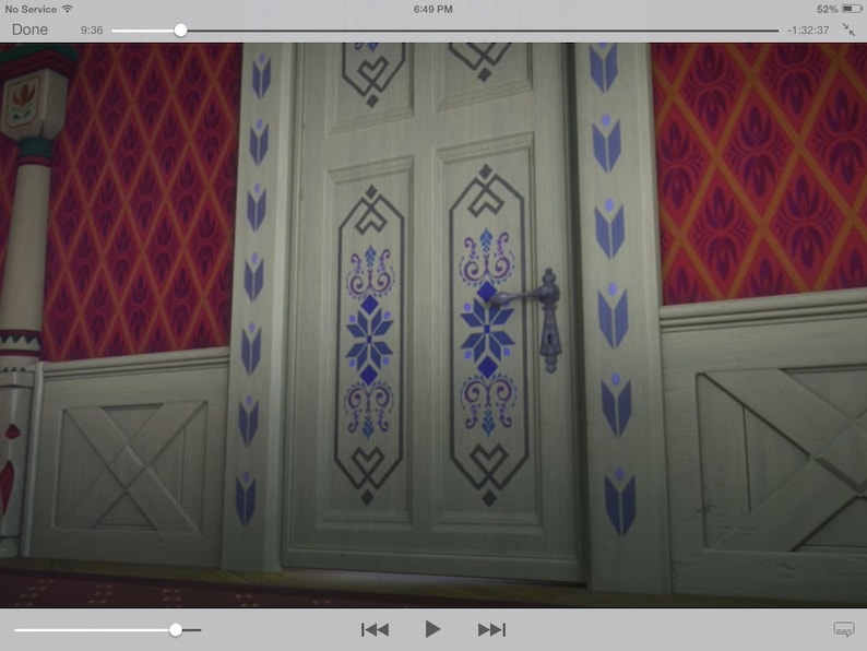 INSTANT DOWNLOAD Frozen Elsa's Door Pattern Decor Pdf DIY Etsy