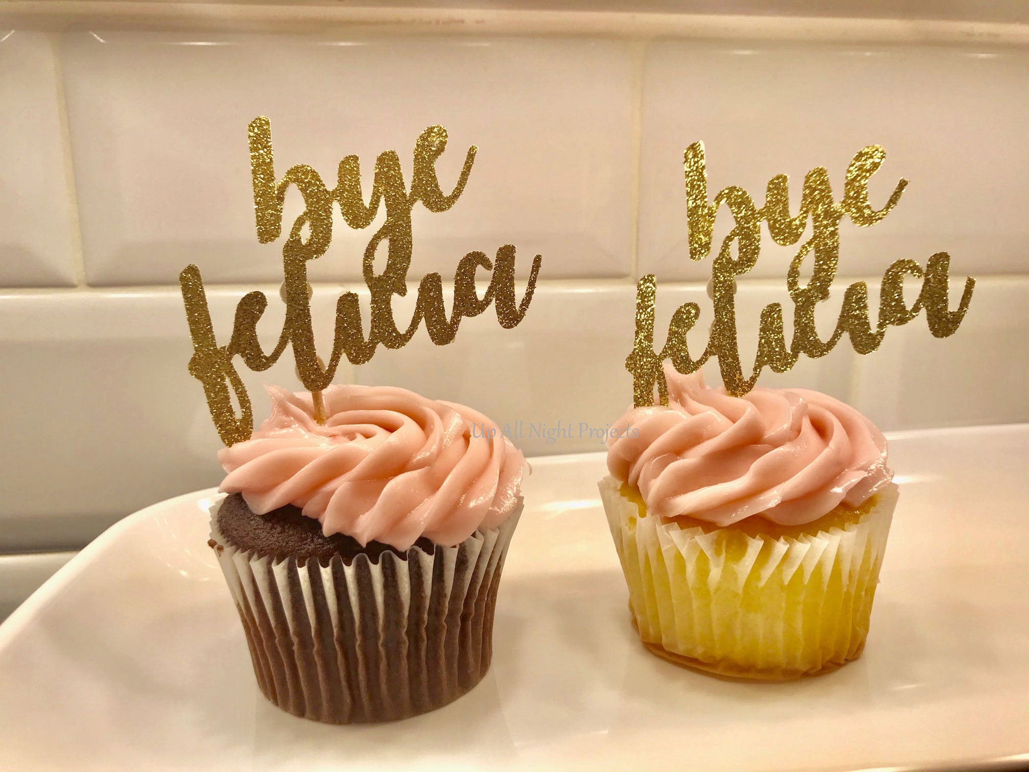 Bye Felicia Cupcake Toppers Office Goodbye Farewell Etsy