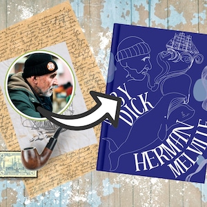 Moby Dick Journal – Herman Melville Book Lover Gift | Blue and  White Hardcover Notebook | Literary Journal for Readers & Writers&quot;