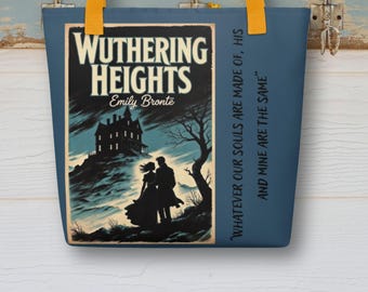 Wuthering Heights Tote Bag – Emily Brontë Literary Quote Canvas Bag