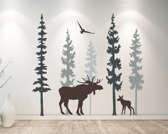 ArtWall James Thompsons Moose Removable Wall Art Mural 24X32 ArtWall James Thompsons Moose Removable Wall Art Mural 24X32