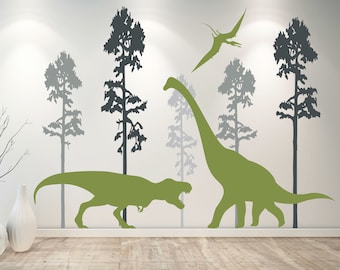 Dinosaur wall decor, dino wall decal - large wall decal D00692