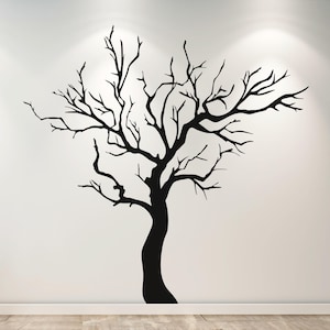 Bare Tree Wall Decal: Dramatic Leafless Silhouette Nature Art