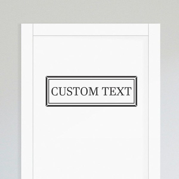 Custom door decal - custom door sticker D00724