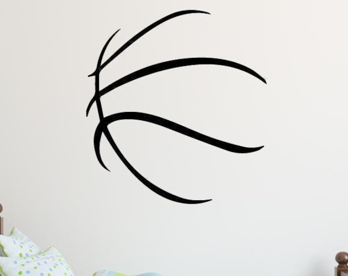Basketball Wall Decal Sports Wall Art Boys Room Decor