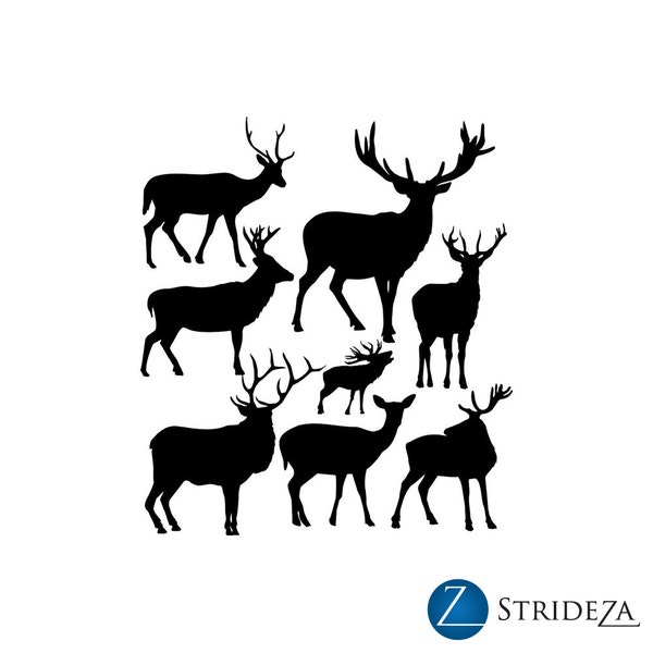 Deer Wall Decal Etsy