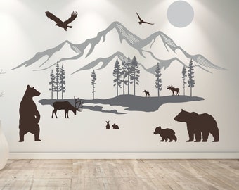 ArtWall James Thompsons Moose Removable Wall Art Mural 24X32 ArtWall James Thompsons Moose Removable Wall Art Mural 24X32