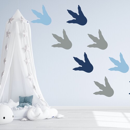 Dinosaur Footprints Wall Decal Dinosaur Tracks Wall Decor Etsy